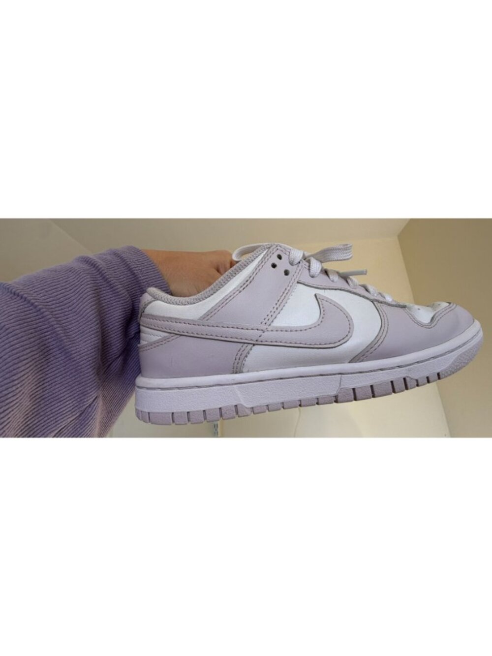 Nike Dunk Low Sneakers White Light Pink Womens Size 6.5 DD1503-116 Streetwear - Picture 2 of 14